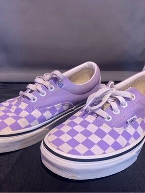 Vans Unisex Checkerboard ‘Violet Tulip’ Authentic Canvas Sneakers